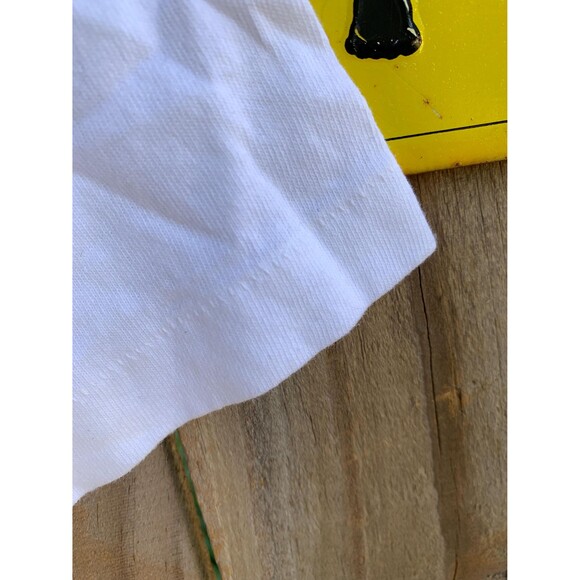 90s Myrtle Beach NASCAR Cafe white autographed tee streetwear Size M - Picture 5 of 8